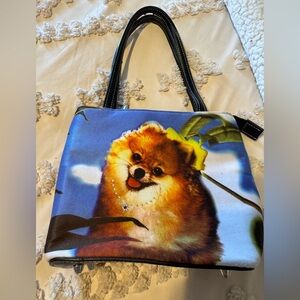 ✅🩷 $5 items for $25 Minimum. Cute Dog Print Tote Bag